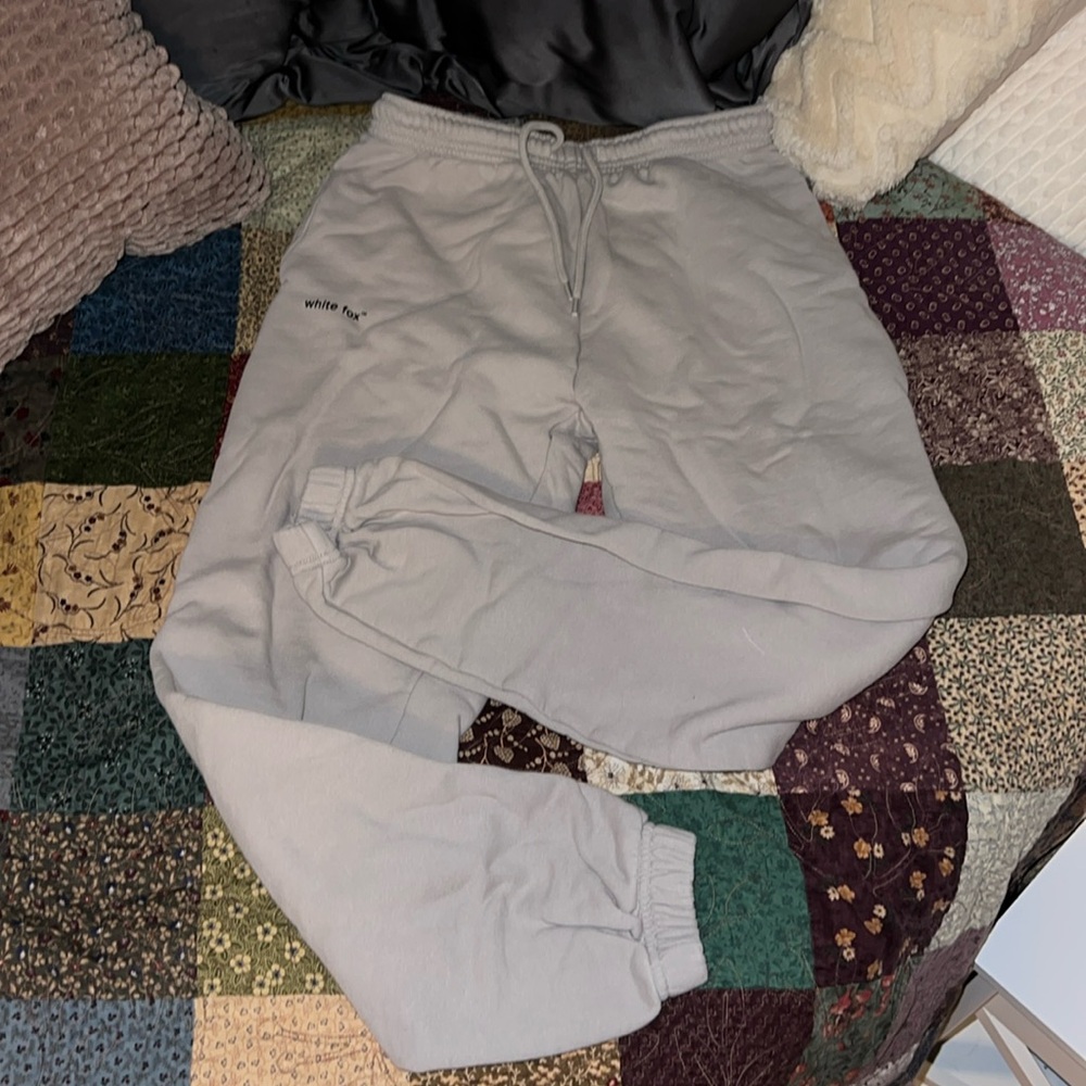 White Fox Sweatpants